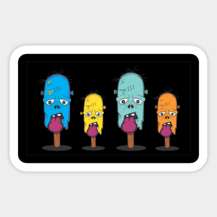 Zombie Ice-cream Sticker